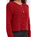 ICHI Belablue Cardigan - Red Dahlia