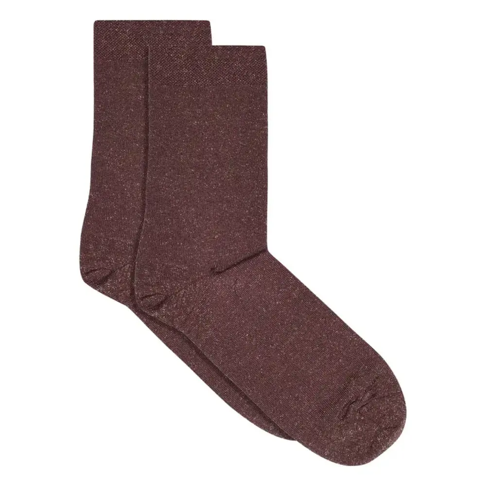 MP Denmark Lucinda glitter socks - Grape Skin