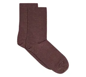 MP Denmark Lucinda glitter socks - Grape Skin