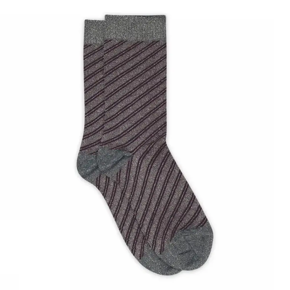 MP Denmark Else glitter socks - Dark Purple