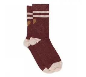 MP Denmark Elga glitter socks - Wine Red