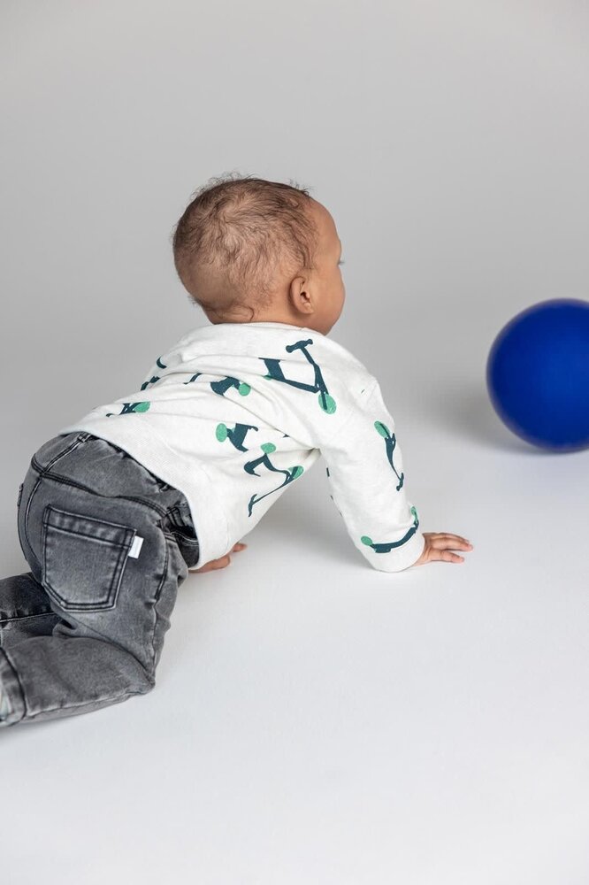 Noppies Sweater Sheldon - Vehicle Pattern Green