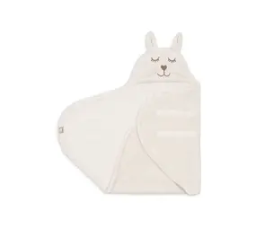 Jollein Wikkeldeken Bunny Cloudy Rib - Oatmeal Jollein Wikkeldeken Bunny Cloudy Rib - Oatmeal