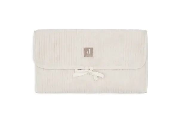 Jollein Verschoningsmat met Opbergvakken Cloudy Rib - Oatmeal Jollein Verschoningsmat met Opbergvakken Cloudy Rib - Oatmeal