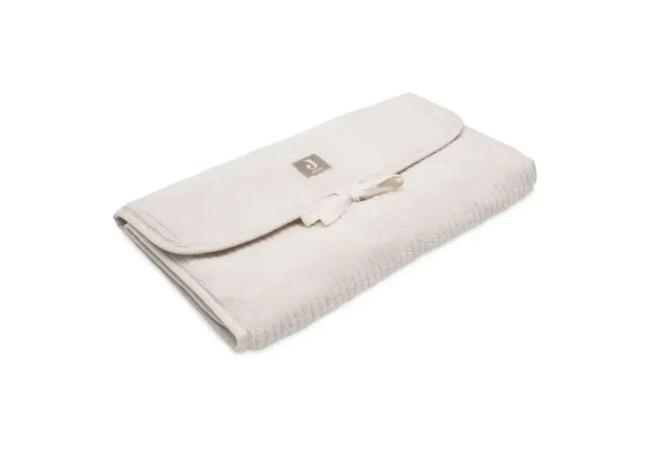 Jollein Verschoningsmat met Opbergvakken Cloudy Rib - Oatmeal Jollein Verschoningsmat met Opbergvakken Cloudy Rib - Oatmeal