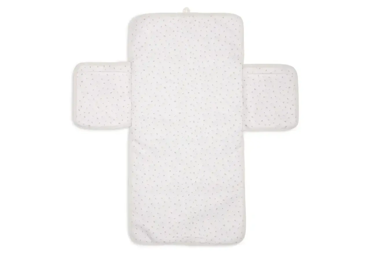 Jollein Verschoningsmat met Opbergvakken Cloudy Rib - Oatmeal Jollein Verschoningsmat met Opbergvakken Cloudy Rib - Oatmeal