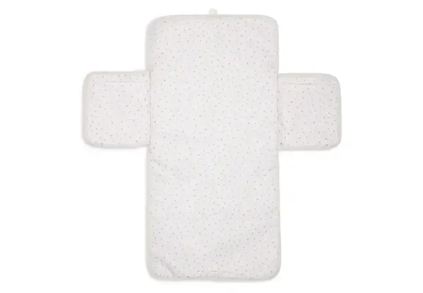 Jollein Verschoningsmat met Opbergvakken Cloudy Rib - Oatmeal Jollein Verschoningsmat met Opbergvakken Cloudy Rib - Oatmeal