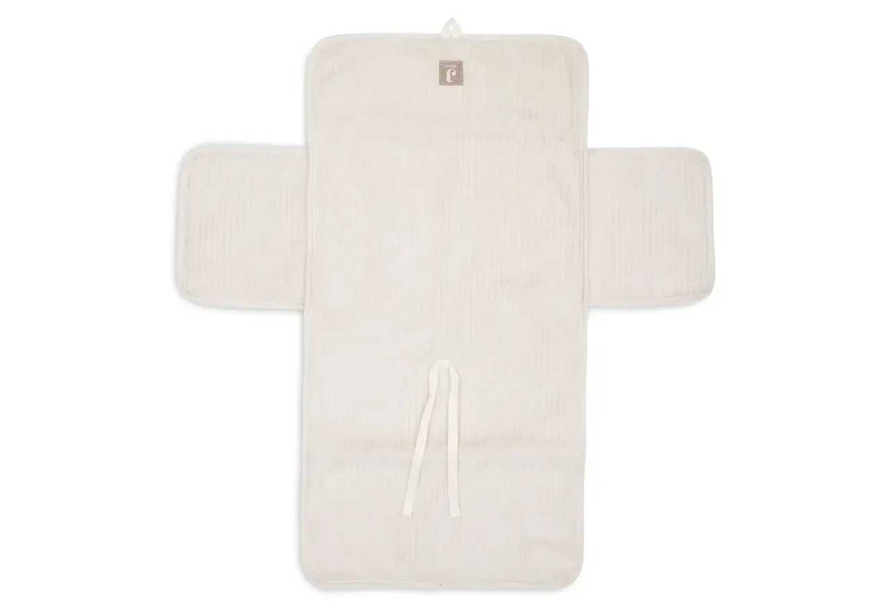 Jollein Verschoningsmat met Opbergvakken Cloudy Rib - Oatmeal Jollein Verschoningsmat met Opbergvakken Cloudy Rib - Oatmeal