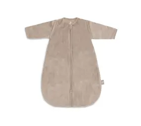 Jollein Slaapzak met Afritsbare Mouw 60cm Velvet - Milky Coffee Jollein Slaapzak met Afritsbare Mouw 60cm Velvet - Milky Coffee