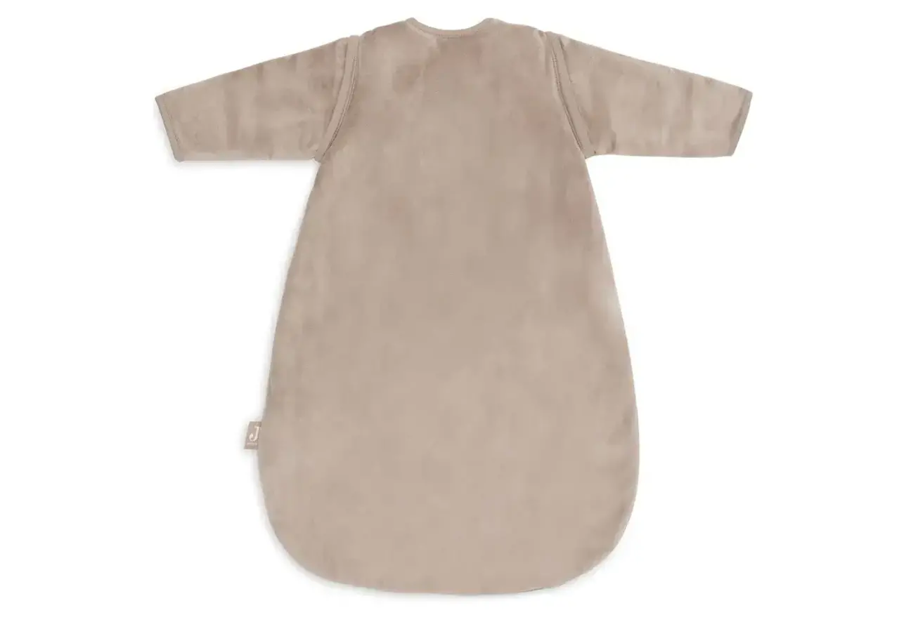 Jollein Slaapzak met Afritsbare Mouw 60cm Velvet - Milky Coffee Jollein Slaapzak met Afritsbare Mouw 60cm Velvet - Milky Coffee