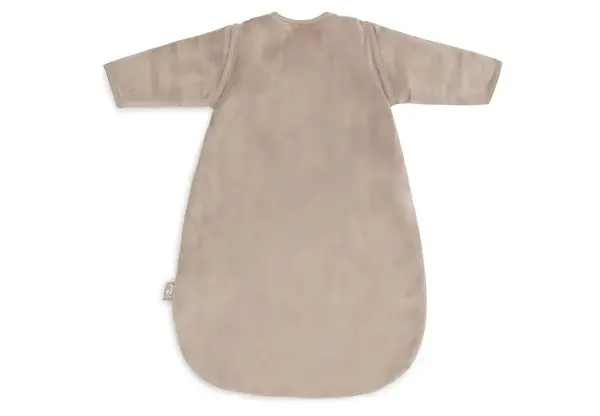 Jollein Slaapzak met Afritsbare Mouw 60cm Velvet - Milky Coffee Jollein Slaapzak met Afritsbare Mouw 60cm Velvet - Milky Coffee