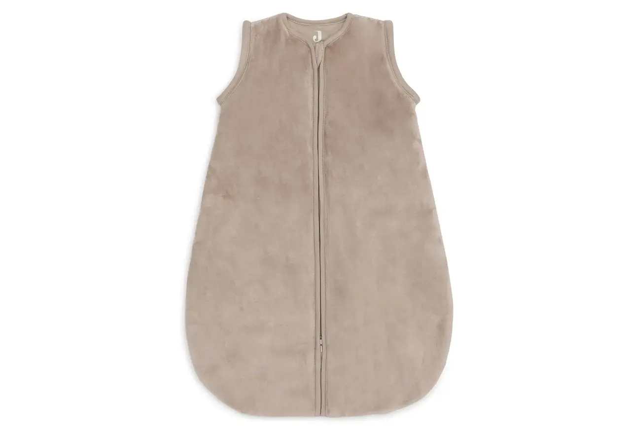Jollein Slaapzak met Afritsbare Mouw 60cm Velvet - Milky Coffee Jollein Slaapzak met Afritsbare Mouw 60cm Velvet - Milky Coffee