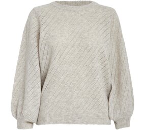 Peppercorn Jill Knit Pullover - Fog Sand