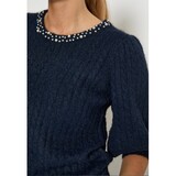 Peppercorn Kira Knit Blouse - Black Iris