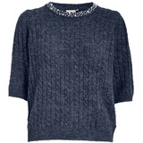 Peppercorn Kira Knit Blouse - Black Iris