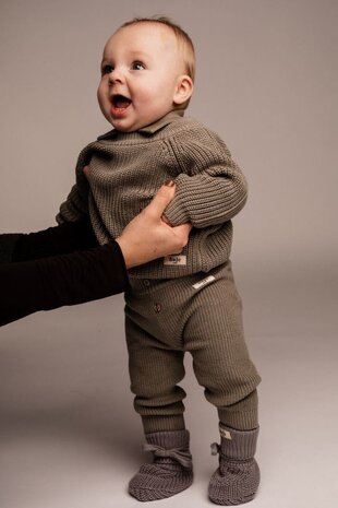 Baje Studio Knitted Pullover Santis - Green Moss