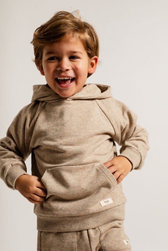 Baje Studio Sweat Hoodie Prez - Sand Melange