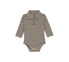 Noppies Romper Spur - Stripe Pattern Dark Grey Noppies Romper Spur - Stripe Pattern Dark Grey