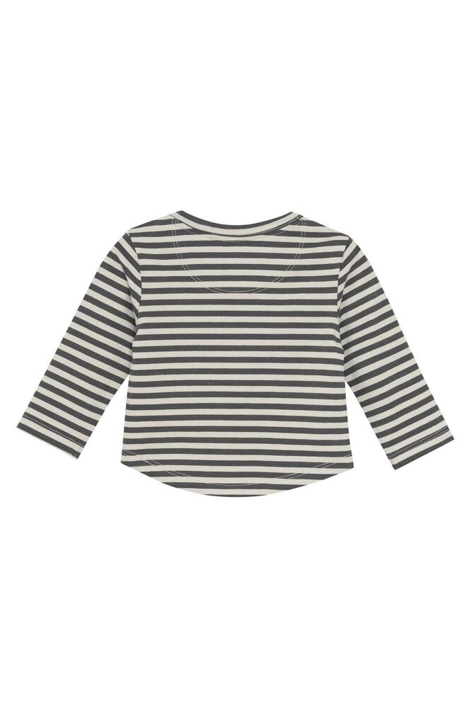 Noppies Longsleeve Superior Stripe Pattern - Dark Grey