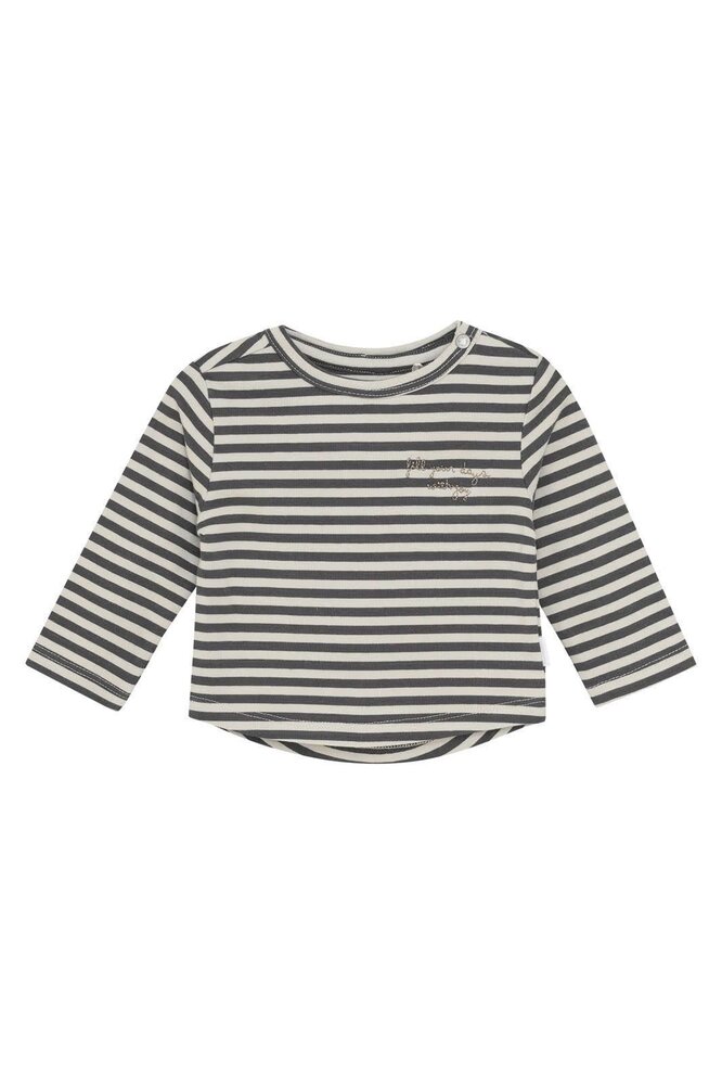 Noppies Longsleeve Superior Stripe Pattern - Dark Grey