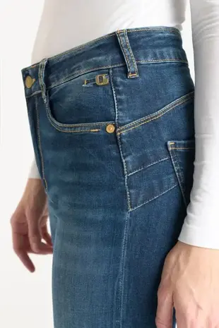 Le Temps des Cerises Jeans pulp flare Ponor taille haute bleu N°2