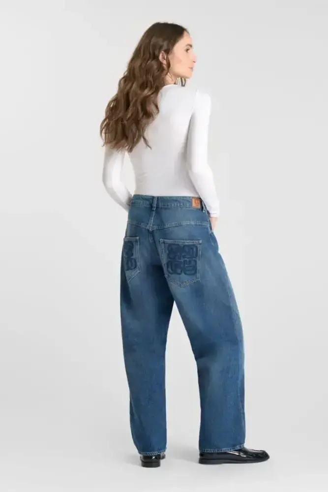 Le Temps des Cerises Jeans balloon Madie kahiki blue N°2