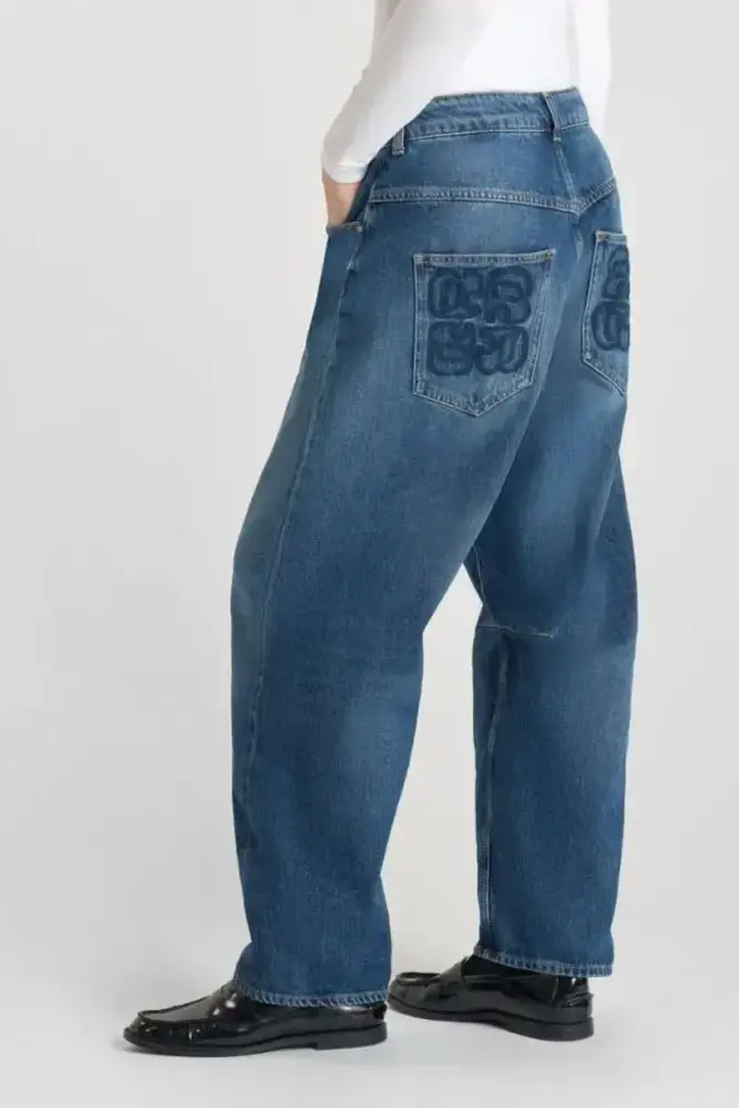 Le Temps des Cerises Jeans balloon Madie kahiki blue N°2