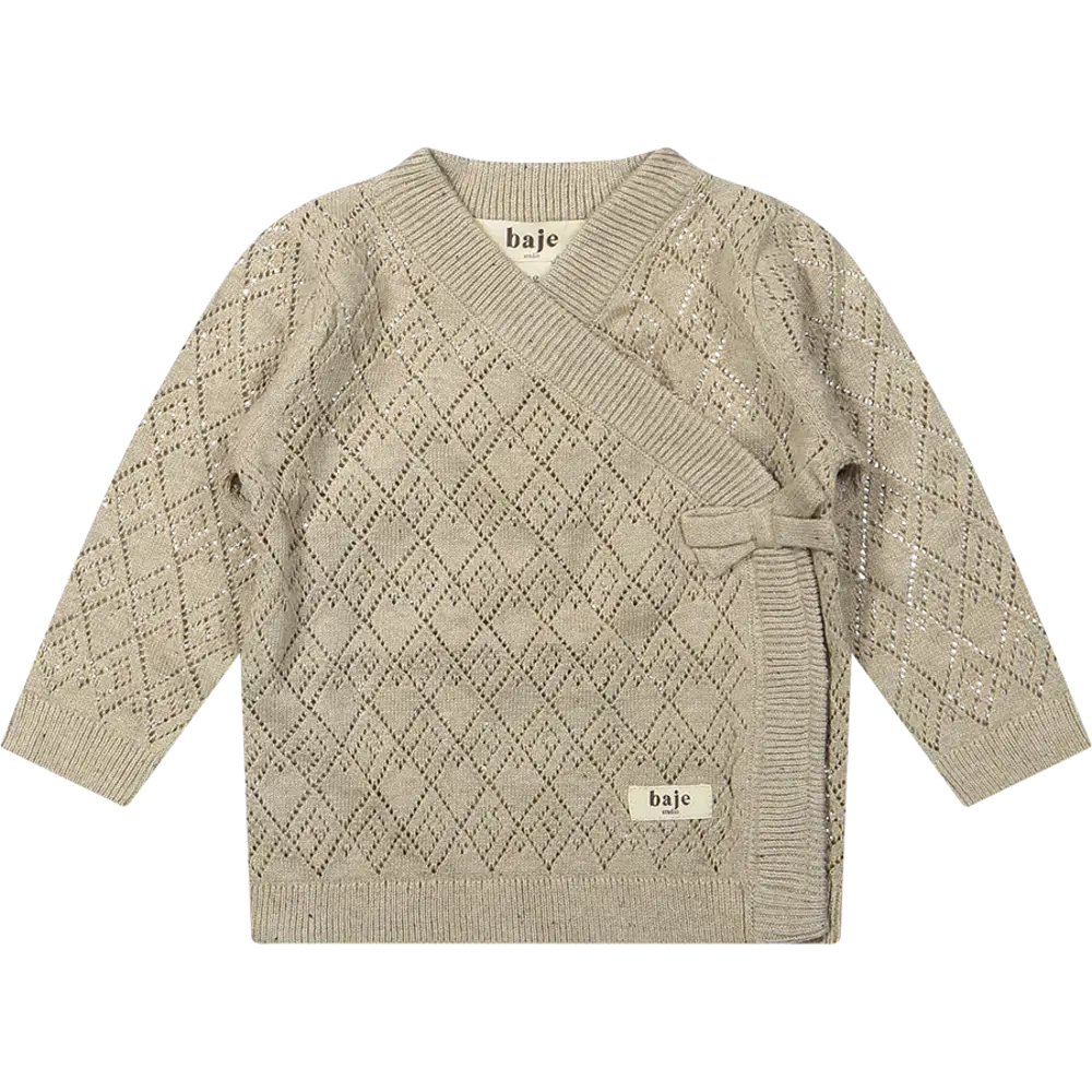Baje Studio Wrap top Knitwear Maracon - Sand Desert