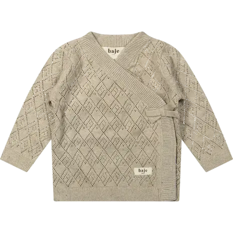 Baje Studio Wrap top Knitwear Maracon - Sand Desert
