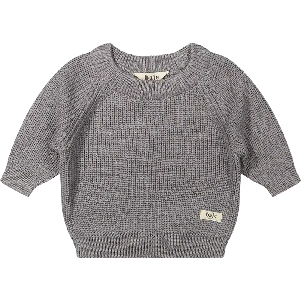 Baje Studio Knitted Pullover Santis - Grey Steel