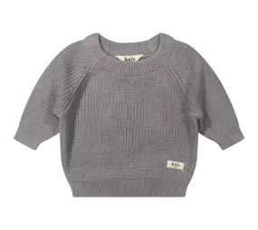 Baje Studio Knitted Pullover Santis - Grey Steel Baje Studio Knitted Pullover Santis - Grey Steel