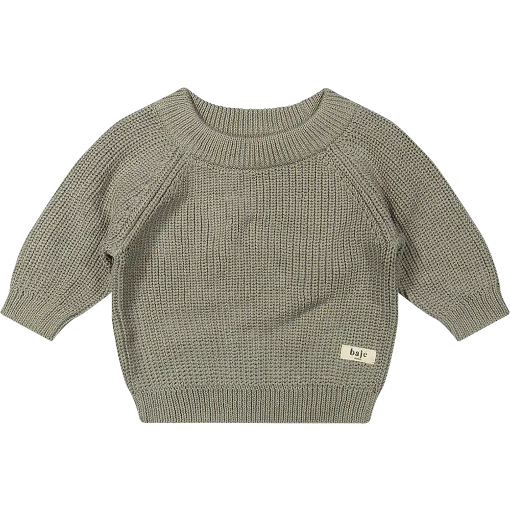Baje Studio Knitted Pullover Santis - Green Moss