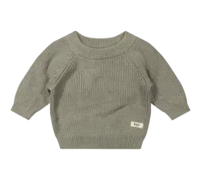 Baje Studio Knitted Pullover Santis - Green Moss Baje Studio Knitted Pullover Santis - Green Moss