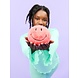 Smiley Smiley Fuzzy - 13 cm - Bright Coral Smiley Smiley Fuzzy - 13 cm - Bright Coral
