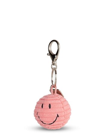 Smiley Smiley Keychain Corduroy - Bubblegum Pink Smiley Smiley Keychain Corduroy - Bubblegum Pink