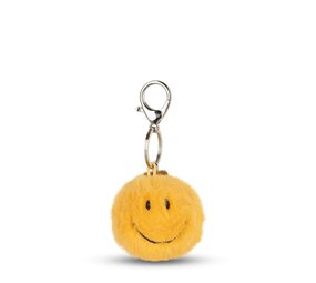 Smiley Smiley Keychain Fuzzy - Yellow
