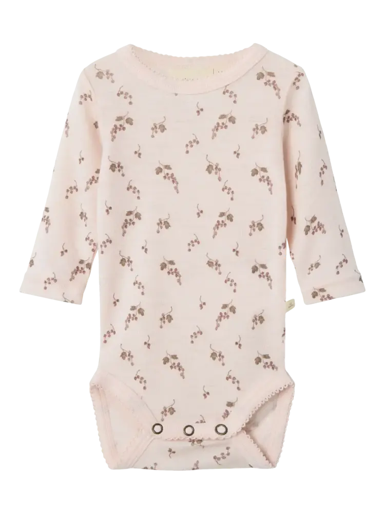 Lil' Atelier Noel Nia Wool LS Slim Body – Morganite Berry