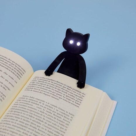 Balvi Book light Meow black silicone
