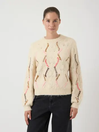Y.A.S Gabbi Knit Pullover – Birch Melange Y.A.S Gabbi Knit Pullover – Birch Melange