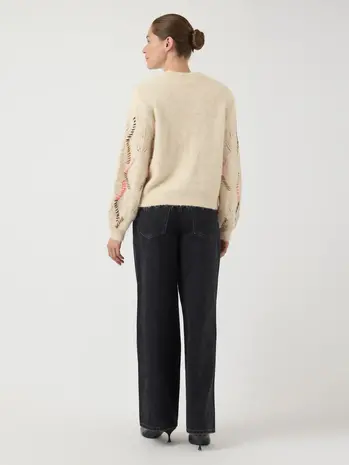 Y.A.S Gabbi Knit Pullover – Birch Melange Y.A.S Gabbi Knit Pullover – Birch Melange