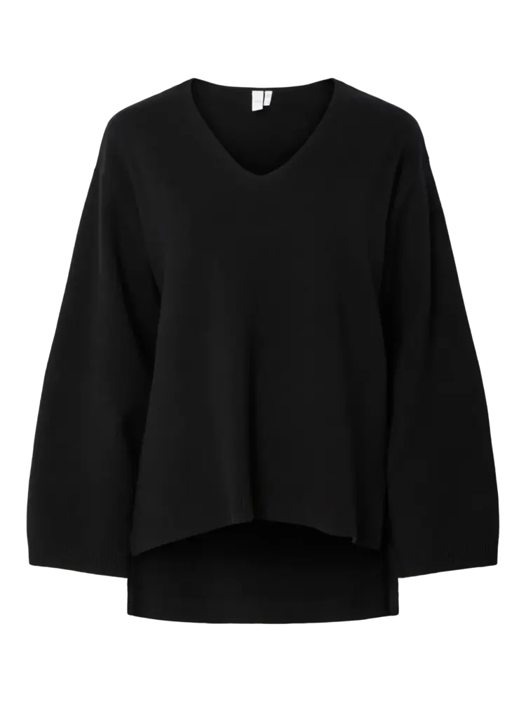 Y.A.S Elma Knit Pullover – Black
