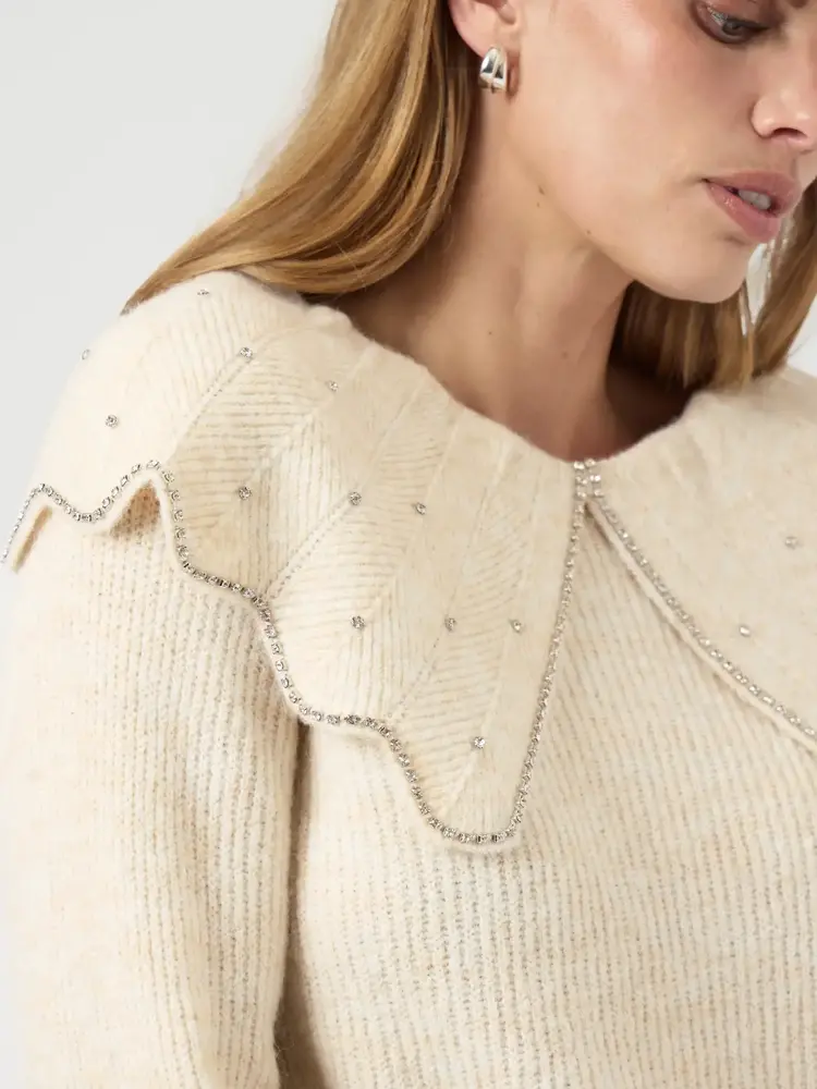 Y.A.S Charma Knit Pullover – Birch Y.A.S Charma Knit Pullover – Birch