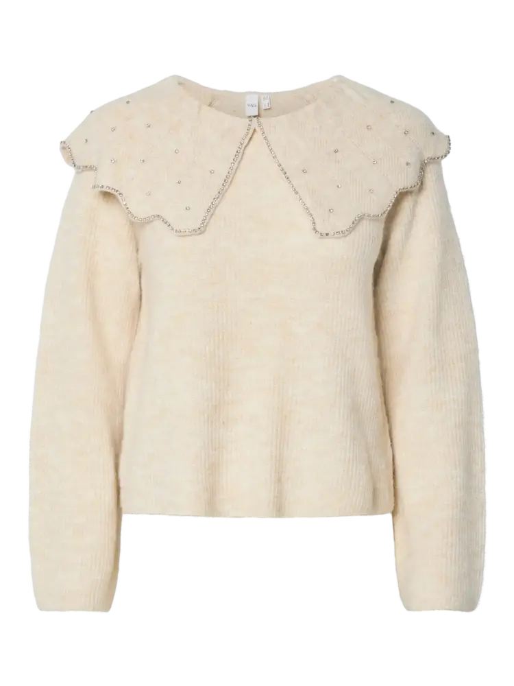 Y.A.S Charma Knit Pullover – Birch Y.A.S Charma Knit Pullover – Birch