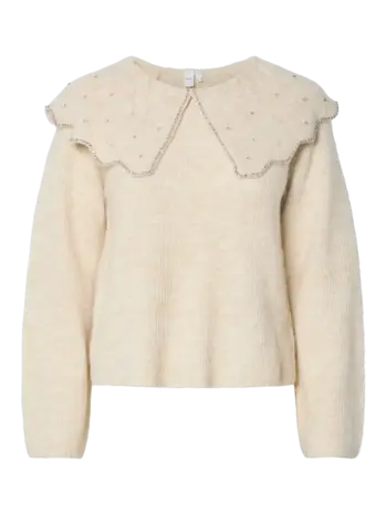 Y.A.S Charma Knit Pullover – Birch Y.A.S Charma Knit Pullover – Birch
