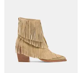 Dolce Vita Torey Booties - Dark Taupe Suede