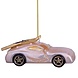 Vondels Ornament champagne opal car with skis on top
