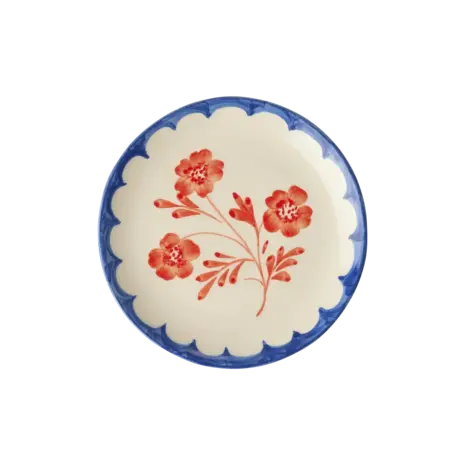 Rice Ceramic Cake Plate - Vintage Flower Rice Ceramic Cake Plate - Vintage Flower