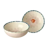 Rice Ceramic Bowl - Pink Flower - Soft Pink Rice Ceramic Bowl - Pink Flower - Soft Pink