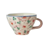 Rice Ceramic Tea Cup - Flowers Pink (150 ml) Rice Ceramic Tea Cup - Flowers Pink (150 ml)