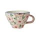 Rice Ceramic Tea Cup - Flowers Pink (150 ml) Rice Ceramic Tea Cup - Flowers Pink (150 ml)
